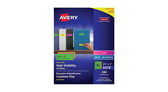 Staples - Étiquettes d'expédition blanches pour imprimantes jet d'encre/laser,  8-1/2 po x 11 po, paq./25