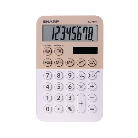 Calculatrice de poche EL-760R Latté