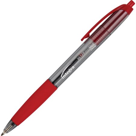 Retractable Ballpoint Pens red