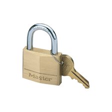 Solid Brass Padlock with Key 1-9/16”