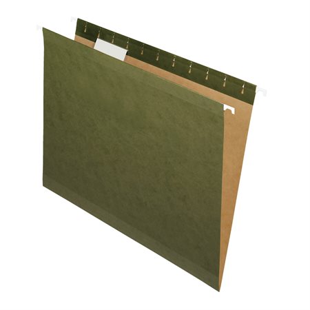 Reinforced Recycled Hanging File Folders Letter size, 1 / 5-cut