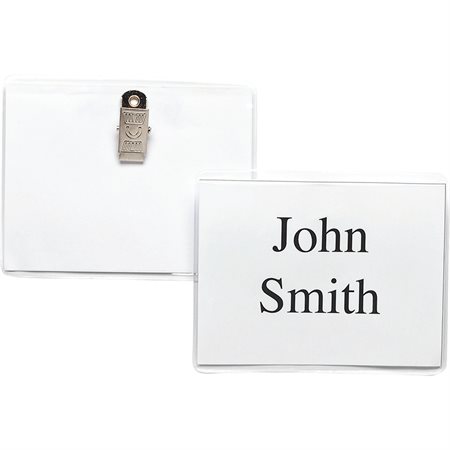Identification badge  2-1 / 4 x 3-1 / 2 in. Top loading Box of 50