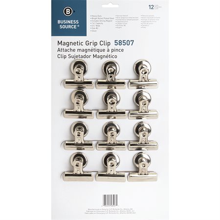 Magnetic Grip Clips 2-1 / 2 in. (bte 12)