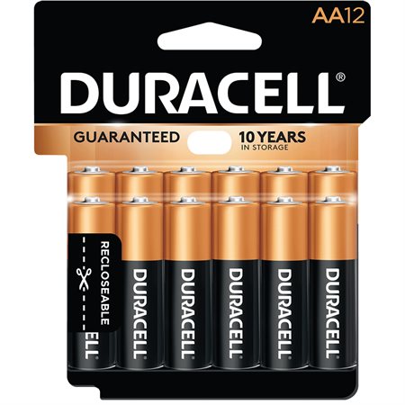 Coppertop Alkaline Batteries AA Package of 12