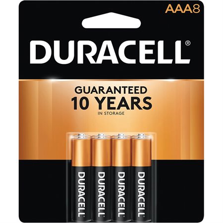 Coppertop Alkaline Batteries AAA Package of 8