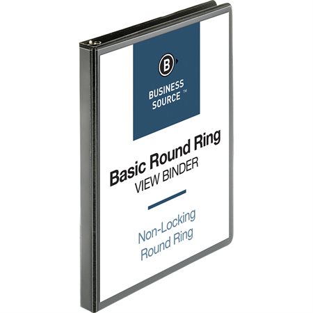 Presentation Round Ring View Binder 1 / 2 in. black