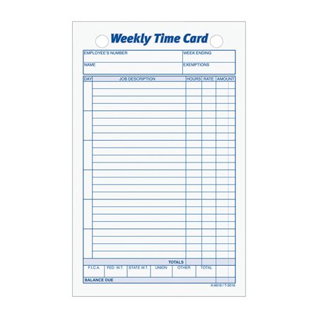 Weekly Time Cards