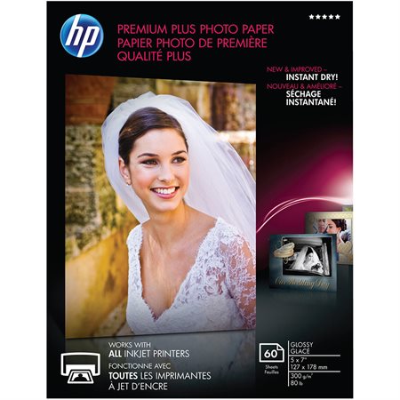Premium Plus Photo Paper 5 x 7" pkg 60