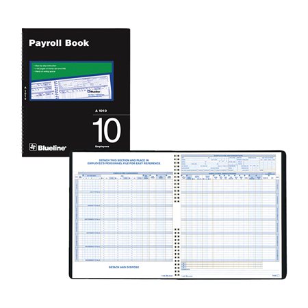 Payroll Book for 10 employees