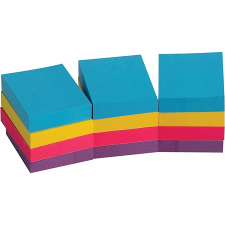 Self Adhesive Notes 1-1 / 2 x 2 in. 3 of each: blue, yellow, pink, purple