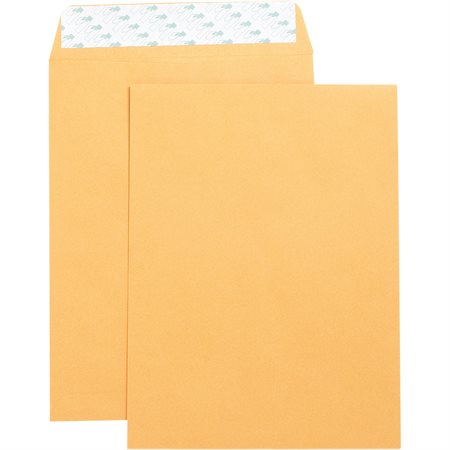 Self sealing Catalogue Envelope Kraft. Box of 250. 9 x 12 in.