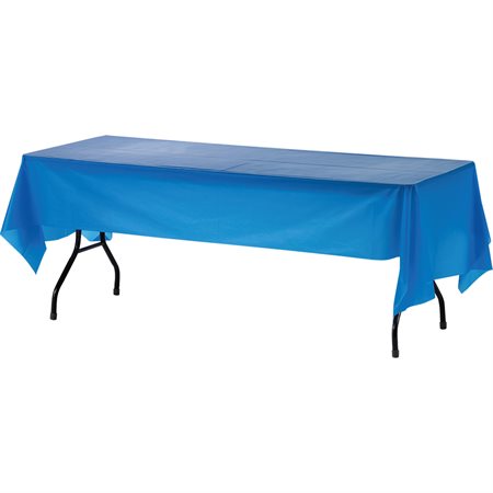 Nappes rectangulaires en plastique bleu