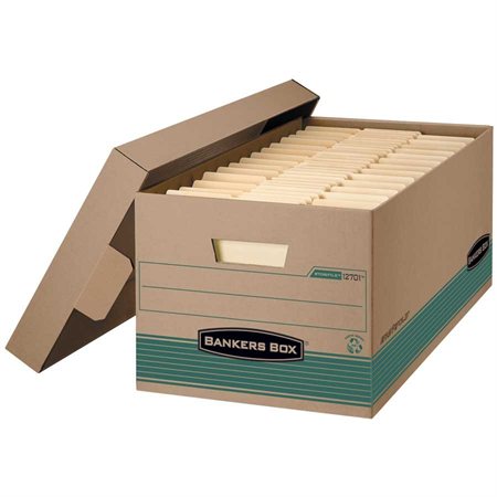 Stor / File™ Earth Series Storage Box Letter. 12 x 24 x 10"H. Stackable up to 650 lb.
