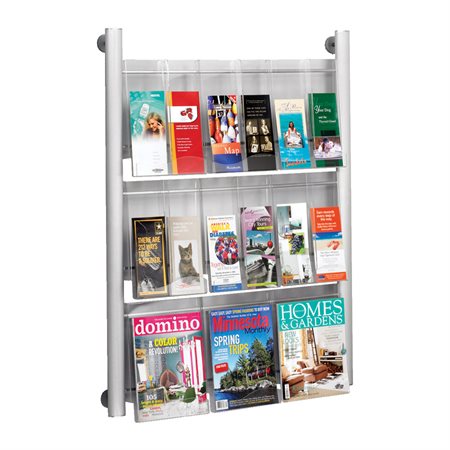 Luxe™ Literature Holder Wall mounted 31-1 / 4 x 5 x 41 in