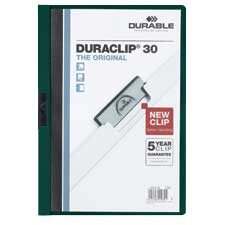 DURACLIP®  Report Cover 30-Sheet Capacity dark green
