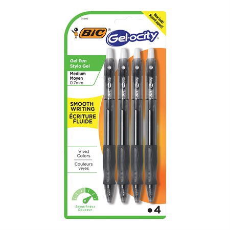 Gel-Ocity™ Original Retractable Rollerball Pens Package of 4 black