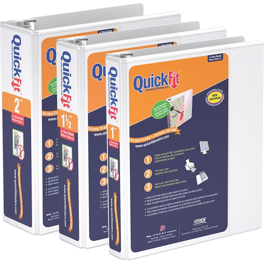 Deluxe QuickFit® HeavyDuty Jr. Presentation Binder 11 / 2 in