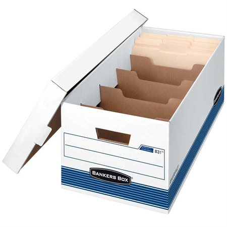 Boîte d'entreposage Stor / File™ DividerBox™ Format lettre. 12 x 24 x 10"H 5 compartiments