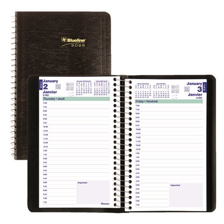 Daily Diary (2024) Bilingual black