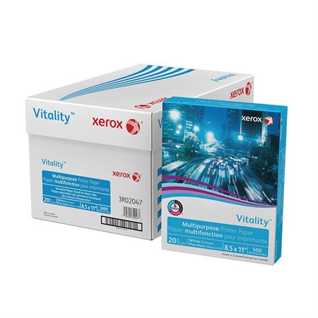 Xerox Vitality™ Multipurpose Paper 20 lb. Box of 5000. letter