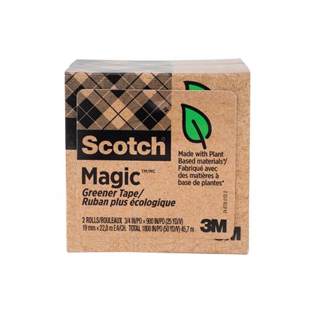 Scotch® Magic™ Invisible Adhesive Tape Refill, pkg 2 19 mm x 22.8 m