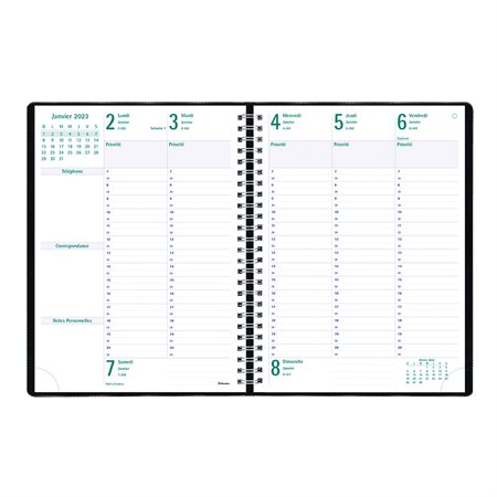 5-Day Timanager® Weekly Diary (2024) French
