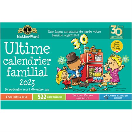 Calendrier familial de frigo MotherWord® (2024) 9-1 / 2 x 15 po