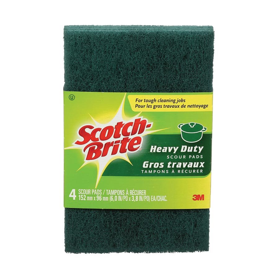 ScotchBrite® Scour Pad No scratch pqt 4