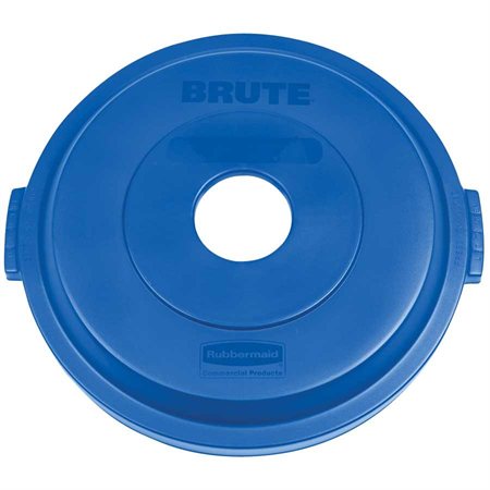 Brute® Recycling Container Lid for bottles / cans recycling blue