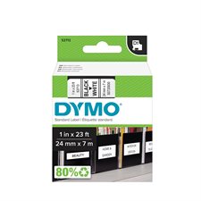 D1 Tape Cassette for Dymo® Labeller 24 mm x 7 m black on white