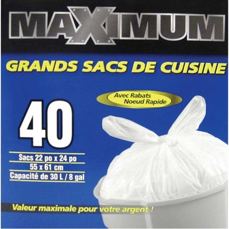 Maximum Kitchen Garbage Bag 22 x 24 in.