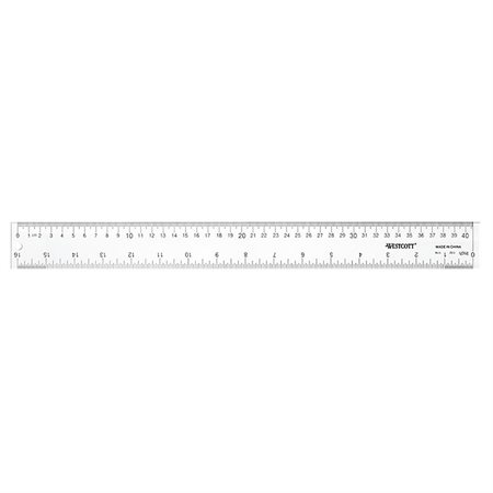 Transparent Acrylic Ruler 40 cm metric  /  16”