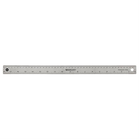 Metal Ruler with Cork Backing 45 cm metric /  18”