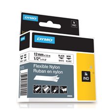 Rhino Industrial Printing Tape Cassette Nylon 1/2" (white)
