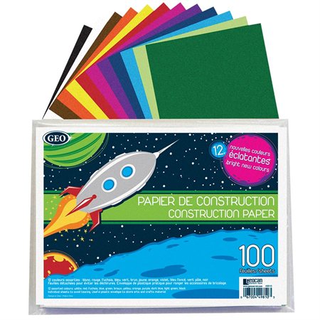 Construction Paper 100 sheets