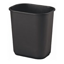 Poubelle côté bureau Petit, 12.9L, 11-3/8 x 8-1/4 x 12-1/8"H noir