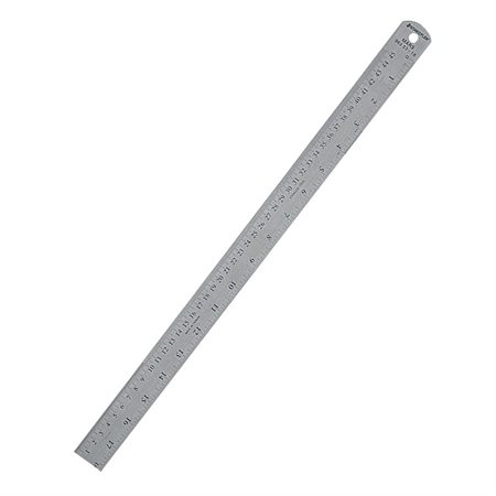 Steel Ruler 450 mm metric  /  18"