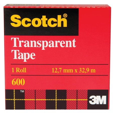 Scotch® Transparent Adhesive Tape Refill 12 mm x 33 m