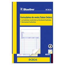 Formulaires de vente 5-3/8 x 8 po. duplicata (bilingue)