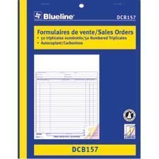 Formulaires de vente 8-1 / 2 x 11 po. triplicata (bilingue)