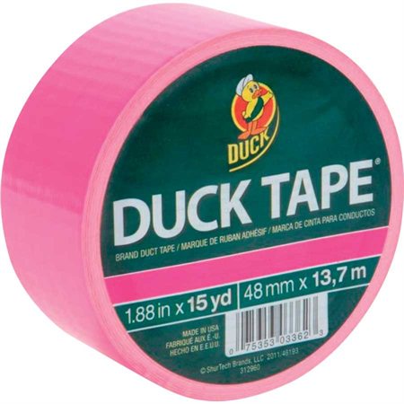 Coloured Duck Tape 48 mm x 13.71 m fluo pink