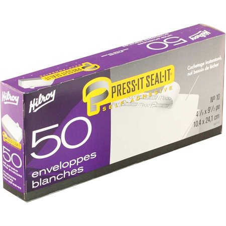 Press-it Seal-it® Envelope #10. 4-1 / 8 x 9-1 / 2 in. box 50