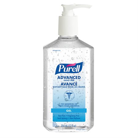 Désinfectant pour les mains Purell® Gel non parfumée, 70 % d'alcool éthylique. 12 oz