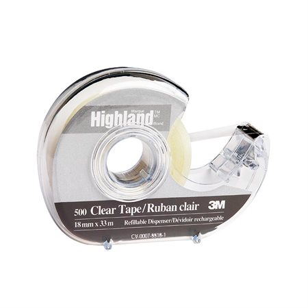 Highland™ Transparent Adhesive Tape Dispenser 18 mm x 33 m