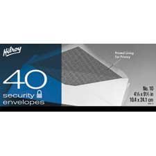 White Security Envelope #10. 4-1/8 x 9-1/2 in. box 40
