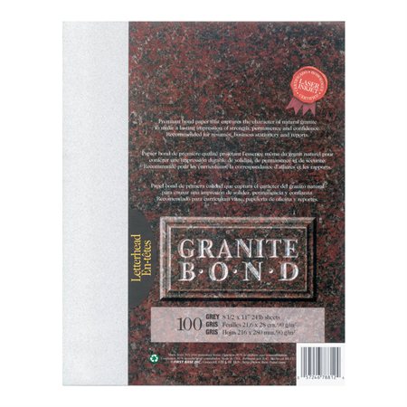 Papier Granite Bond Paquet de 100 gris