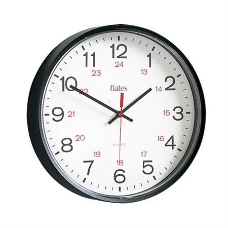 Horloge murale Bates 12 / 24 h