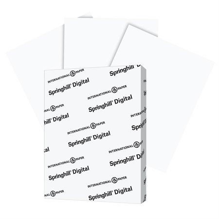 Papier couverture Springhill® Digital 110 lb format lettre, blanc
