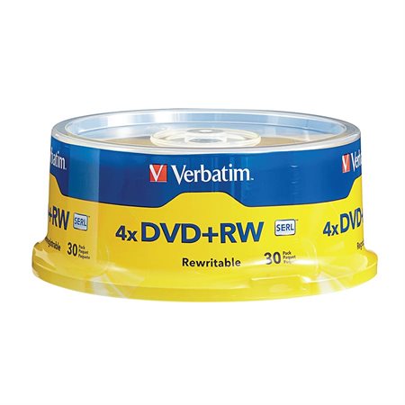 Disque DVD+RW réinscriptible paquet de 30