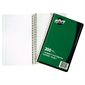 Spiral Notebook 1 subject, 200 pages. green